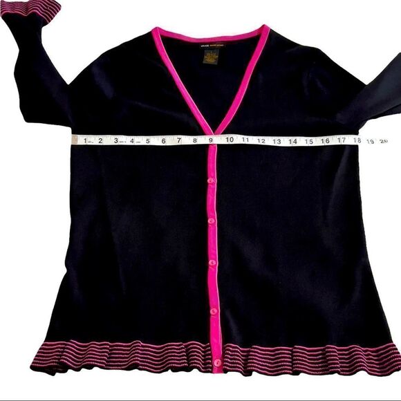 Grace Dane Lewis Ruffe Knit Cardigan LARGE - Picture 11 of 15